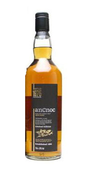 A bottle of An Cnoc 12 Year Old Highland Single Malt Whisky