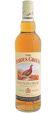 A bottle of The Famous Grouse