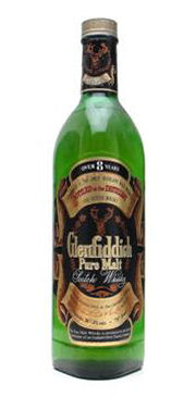 A bottle of Glenfiddich Pure Malt Whisky