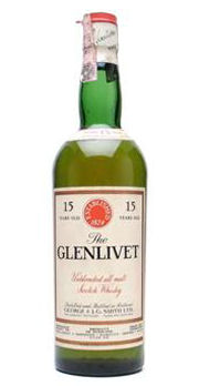 A bottle of Glenfiddich Pure Malt Whisky