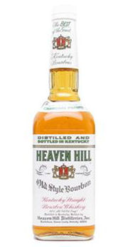 A bottle of Heaven Hill Bourbon Whisky 