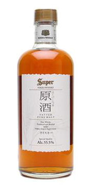 A bottle of Nikka Super Pure Malt Whisky