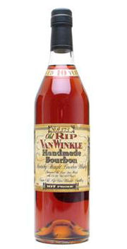 A bottle of Old Rip Van Winkle Handmade Bourbon Whisky