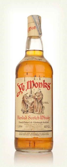 Ye Monks Blended Scotch Whisky 1970s-whisky